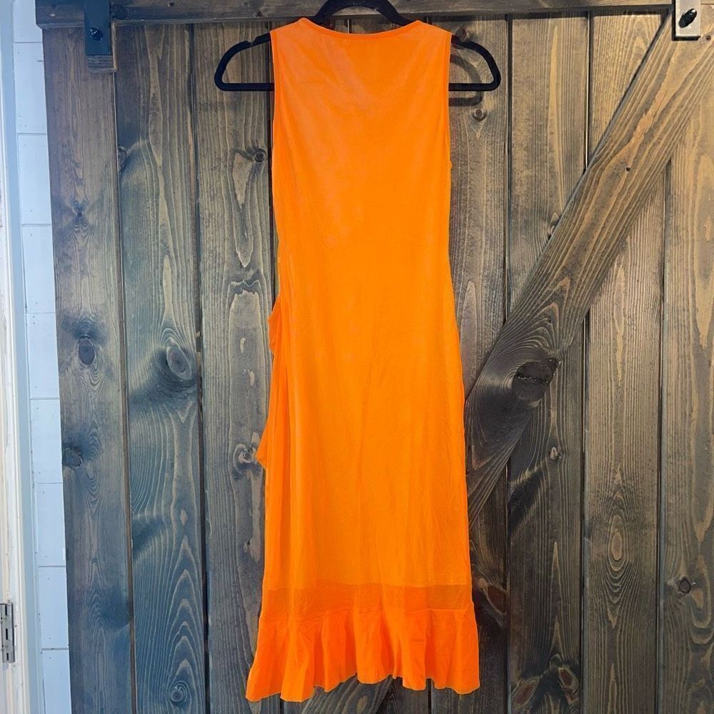 NWT Fuzzi Ruffle Mesh Dress - Picture 5 of 6